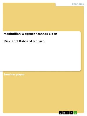 cover image of Risk and Rates of Return
